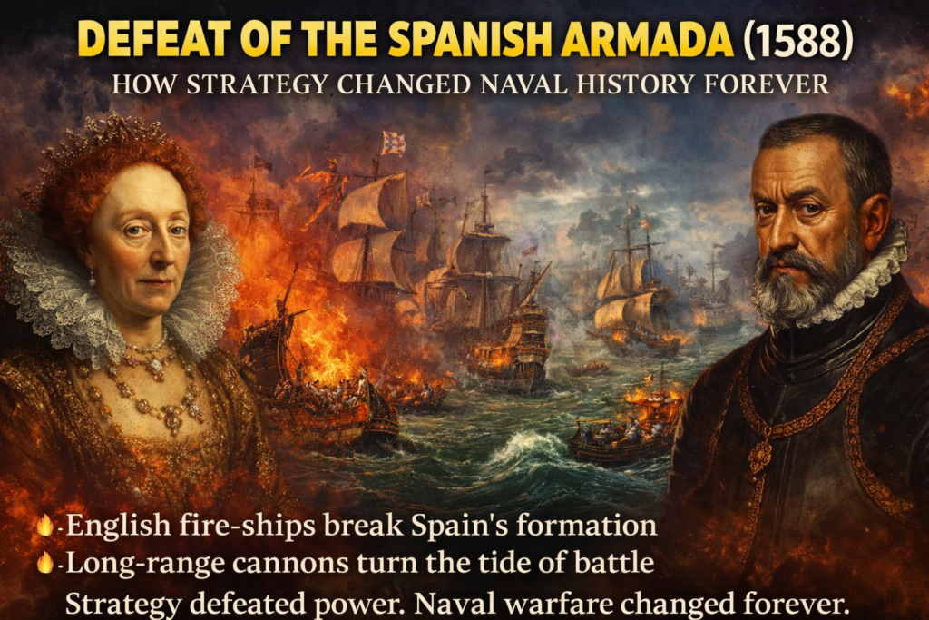 Defeat of the Spanish Armada (1588): How Strategy Changed Naval History Forever.