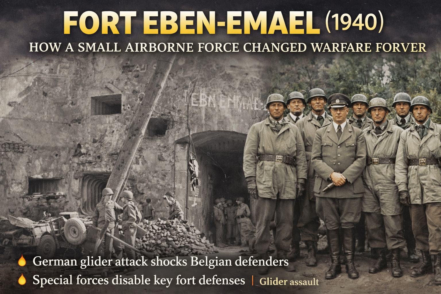 Fort Eben-Emael (1940): How a Small Airborne Force Changed Warfare Forever.